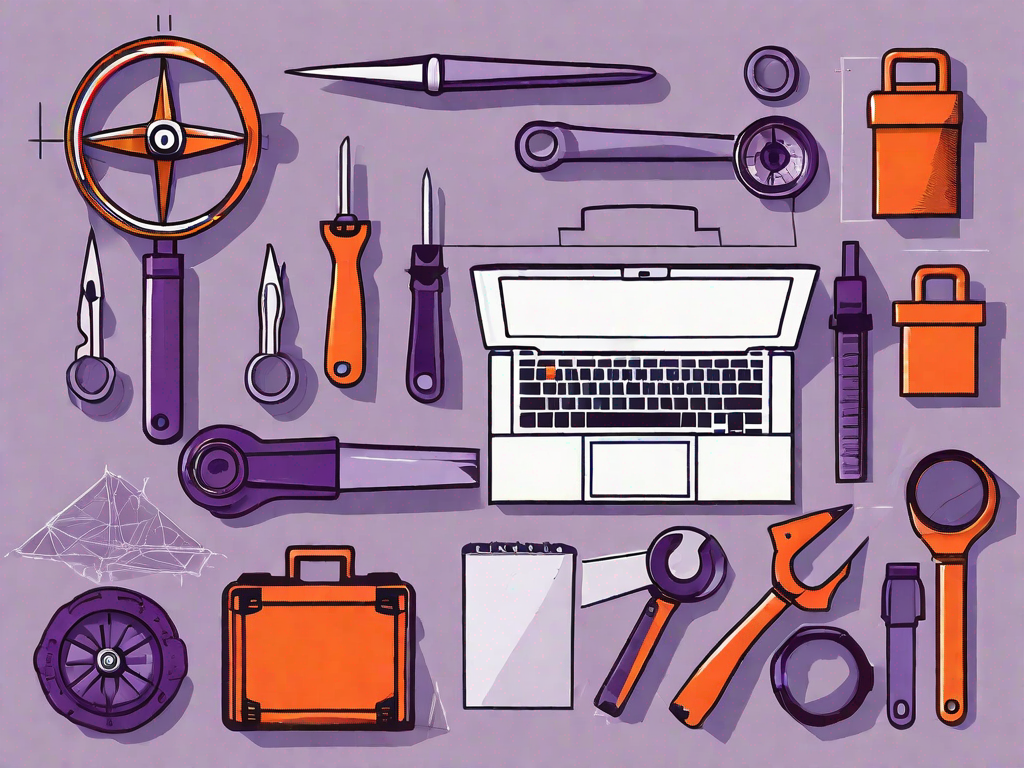 A toolbox filled with various tools symbolizing different aspects of franchise management