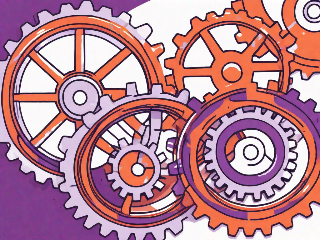 Two interconnected gears